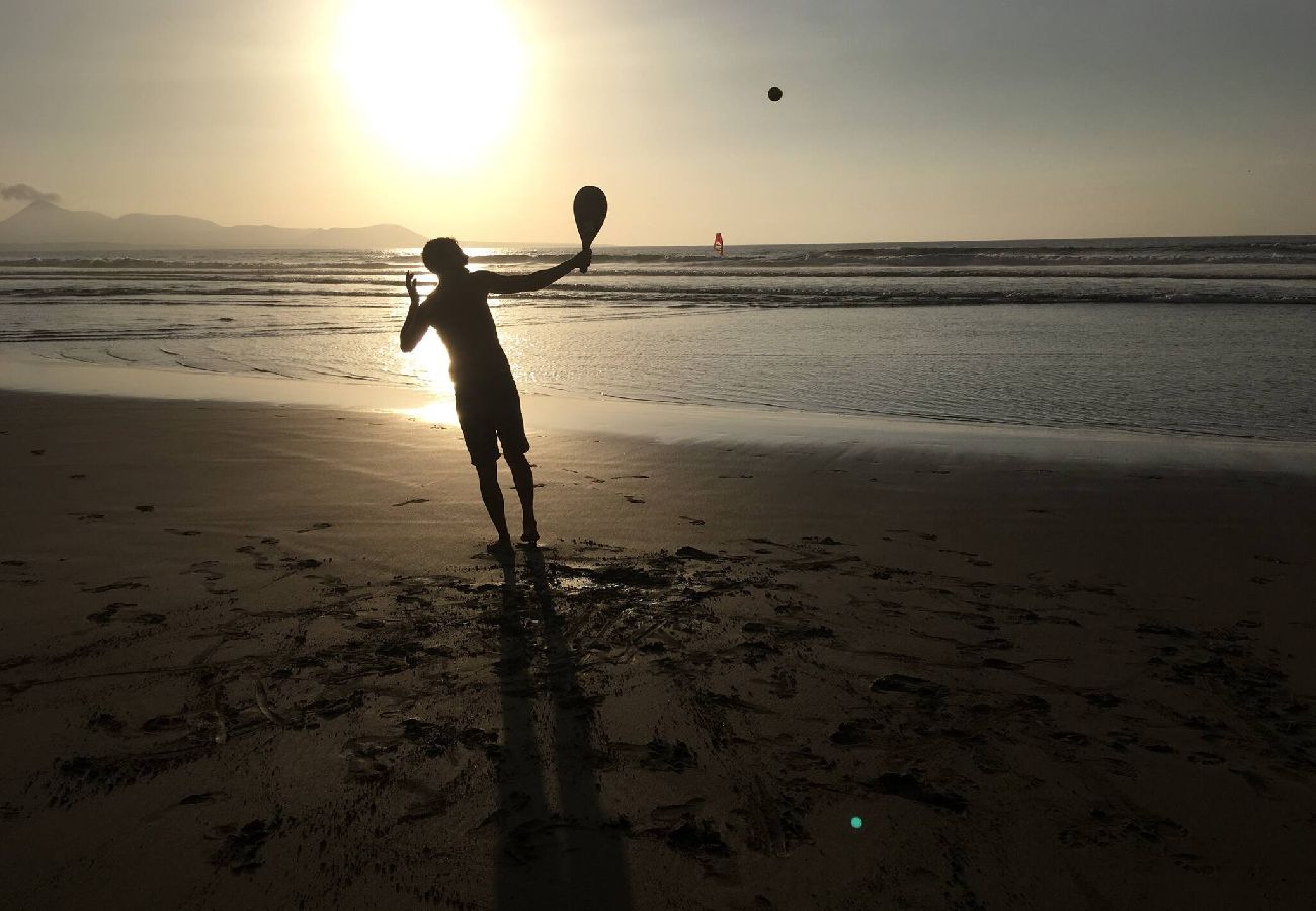 Apartment in  Famara - Caleta de Famara. Beachfront location!